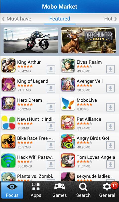 Android mobile apps download free
